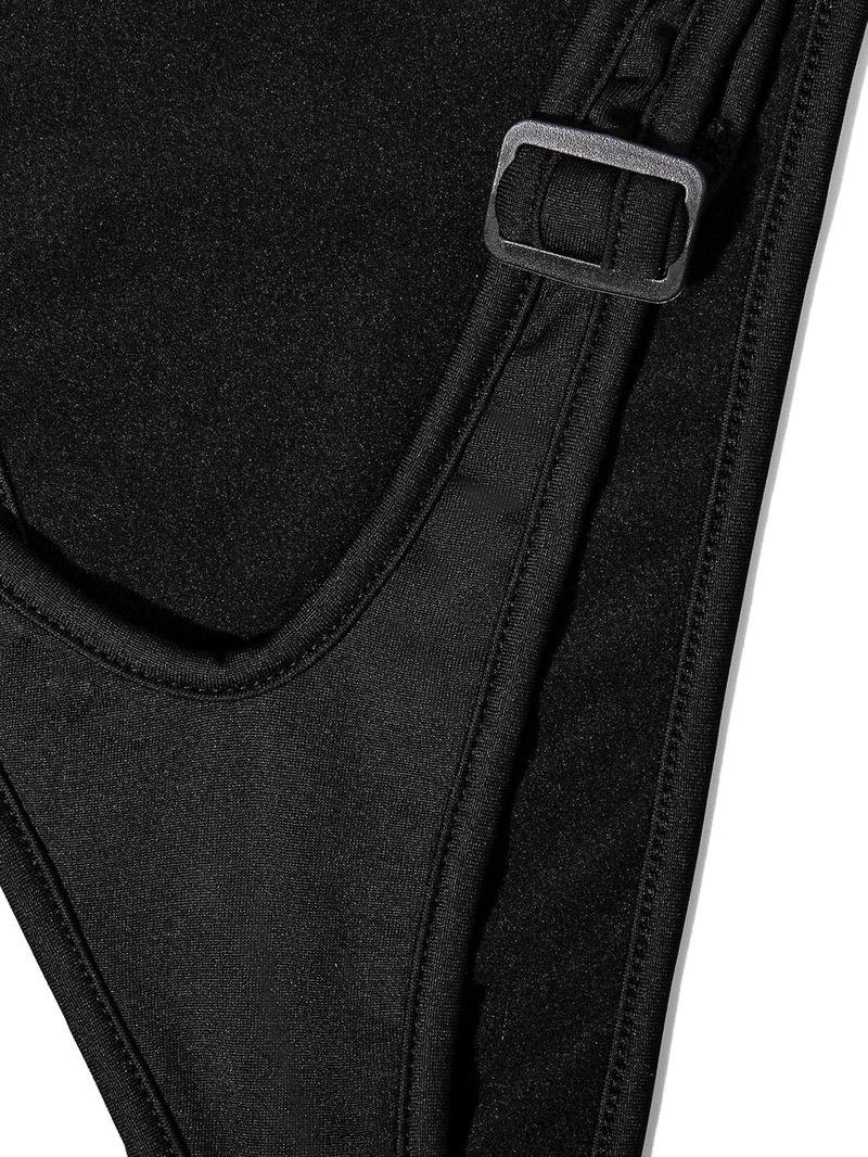 Women's Solid Color Bodysuit, Casual Fashion Comfy Sleeveless Bodysuit for Daily Outdoor Wear, Ladies Clothes for All Seasons, Womenswear