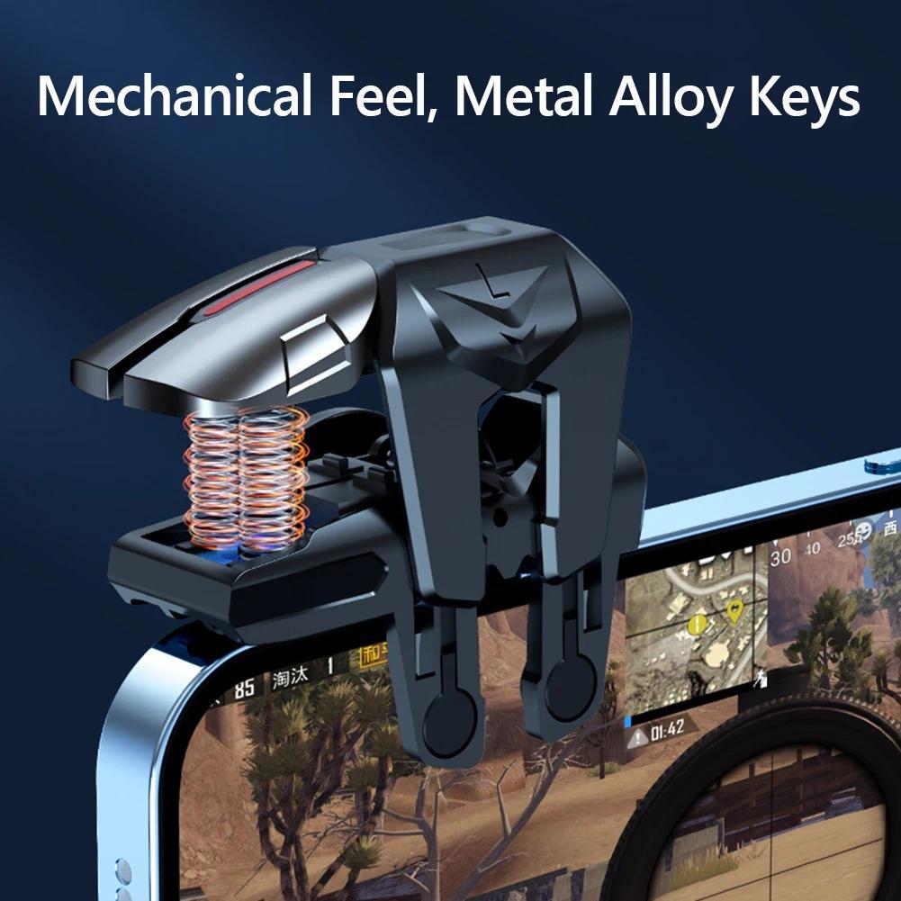 G21 1 Pair 6 Finger Game Controller for PUBG Game Mobile Gamepad Trigger Joystick Shooter Fire Button Controller for PUBG Mobile G21 1 Pair 6 Finger Game Controller for PUBG Game Mobile Gamepad Trigger Joystick Shooter Fire Button Controller for PUBG Mobile