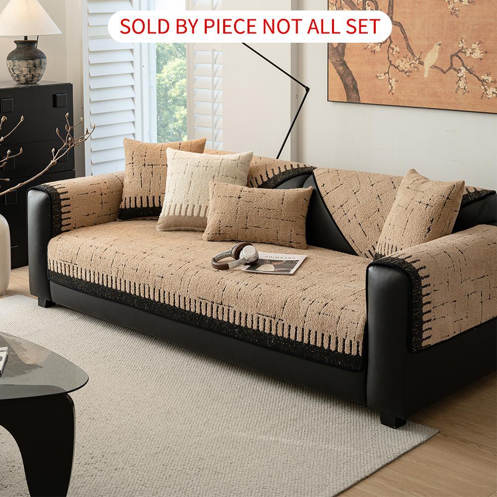 Solid Color Sofa Cover, 1 Count Non-slip Dustproof Sofa Cushion Cover, Sofa Couch Covers, Home Decor Supplies for Living Room Hotel Dormitory