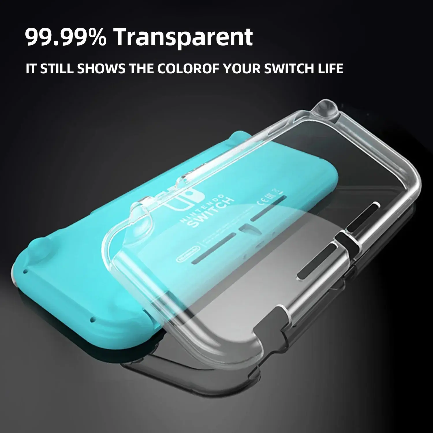 Silicone Case for Nintend Switch Lite Crystal Clear TPU Skin Cover Shell Grip Case Handheld Game Console Case Gaming Console Accessories