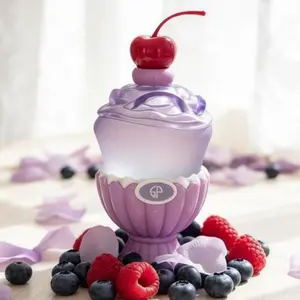Women's Cute Ice Cream Sundae Eau de Parfum, 100ml Fruity Floral Fragrances with Sweet Citrus Notes & Soft Musk – Fruit-Flavored Women's Fragrance