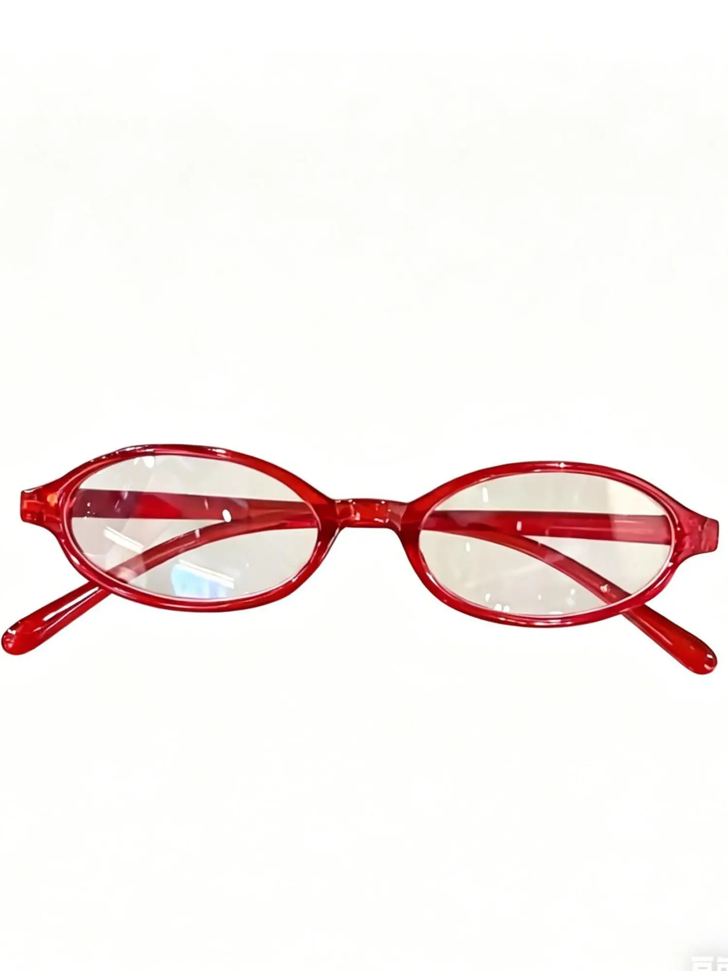 Y2K Retro Small Oval Frame Eyeglasses for Women, Lightweight Clear Lens, Lightweight Frame Design, Anti Blue Light, Fashionable Frames Glasses, Vintage Hip Hop Spectacles, Daily Commute Travel Everyday Eyewear