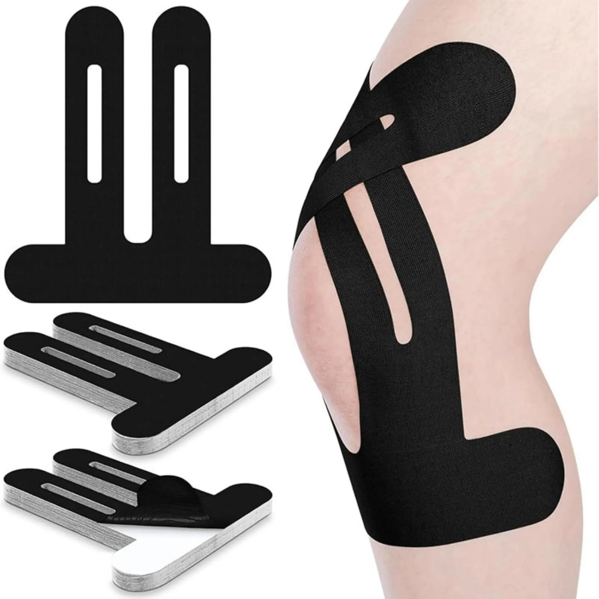 Waterproof Kinesiology Tape – Breathable Elastic Sports Therapy Athletic Tape for Muscle Support, Ideal for Knee, Elbow & Shoulder, Latex-Free & Hypoallergenic Physio Tape for Fitness & Workout