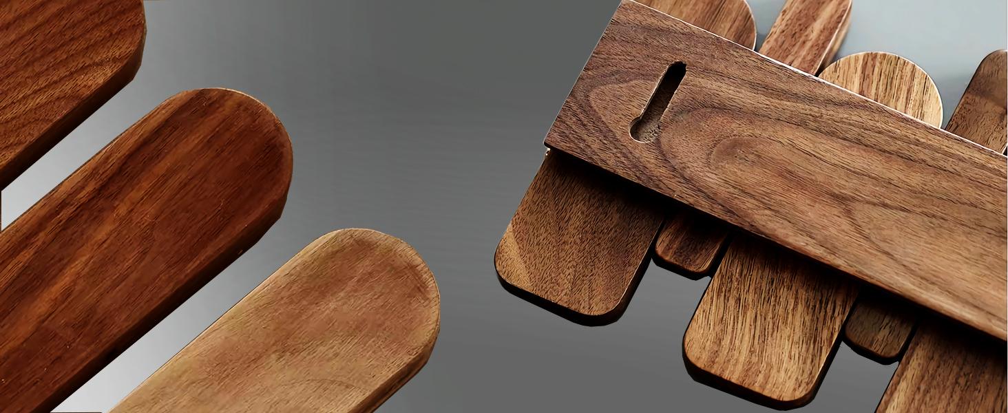 Tlongxia【Innovate Beech-8 Hooks Piano Key Hanger, with Tray Table, can Hold Small Ornaments, Photo Albums, Flower pots 4 Piano Hooks+3 Round Hooks+1 Tray Table