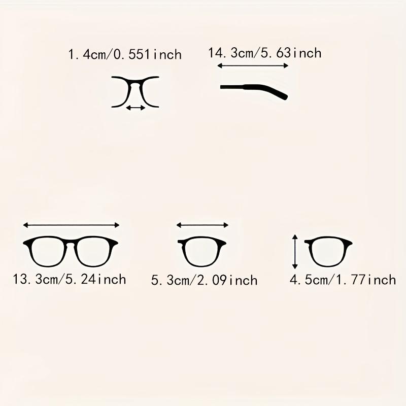 Alloio 1pc Fashion Glasses - Unisex, Suitable for Daily Wear And Photography, Ideal Gift Choice, Decorative Glasses