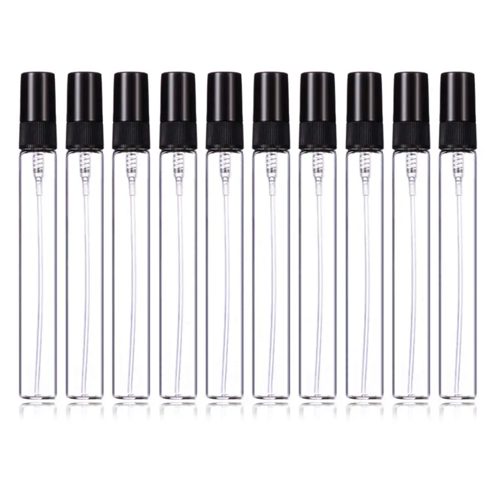 10ml Perfume Mist  Bottles Refillable Mini Empty Travel Clear Refillable Atomizer Glass Bottles 10 count(10ml)