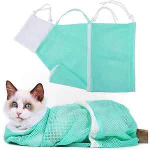 Cat Bath Bag - Anti-Scratch, Fixed Design Multifunctional Cat Grooming & Pet Cleaning Tool