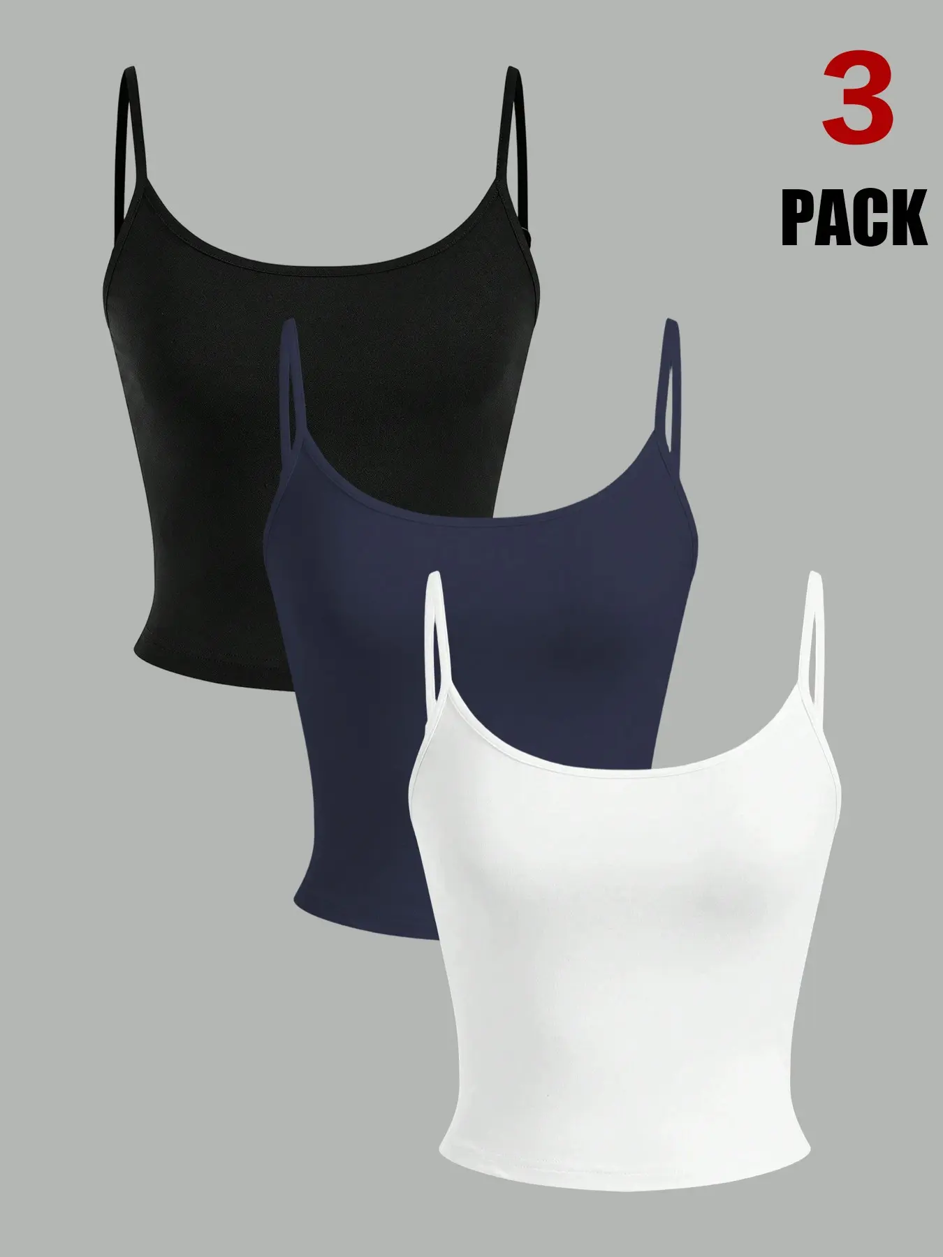 Women Square Neck Slim Cami Tank Top, High Stretch Fabric, Versatile Wear, Cute Style, Minimalist, All Seasons, Daily Basic Vest