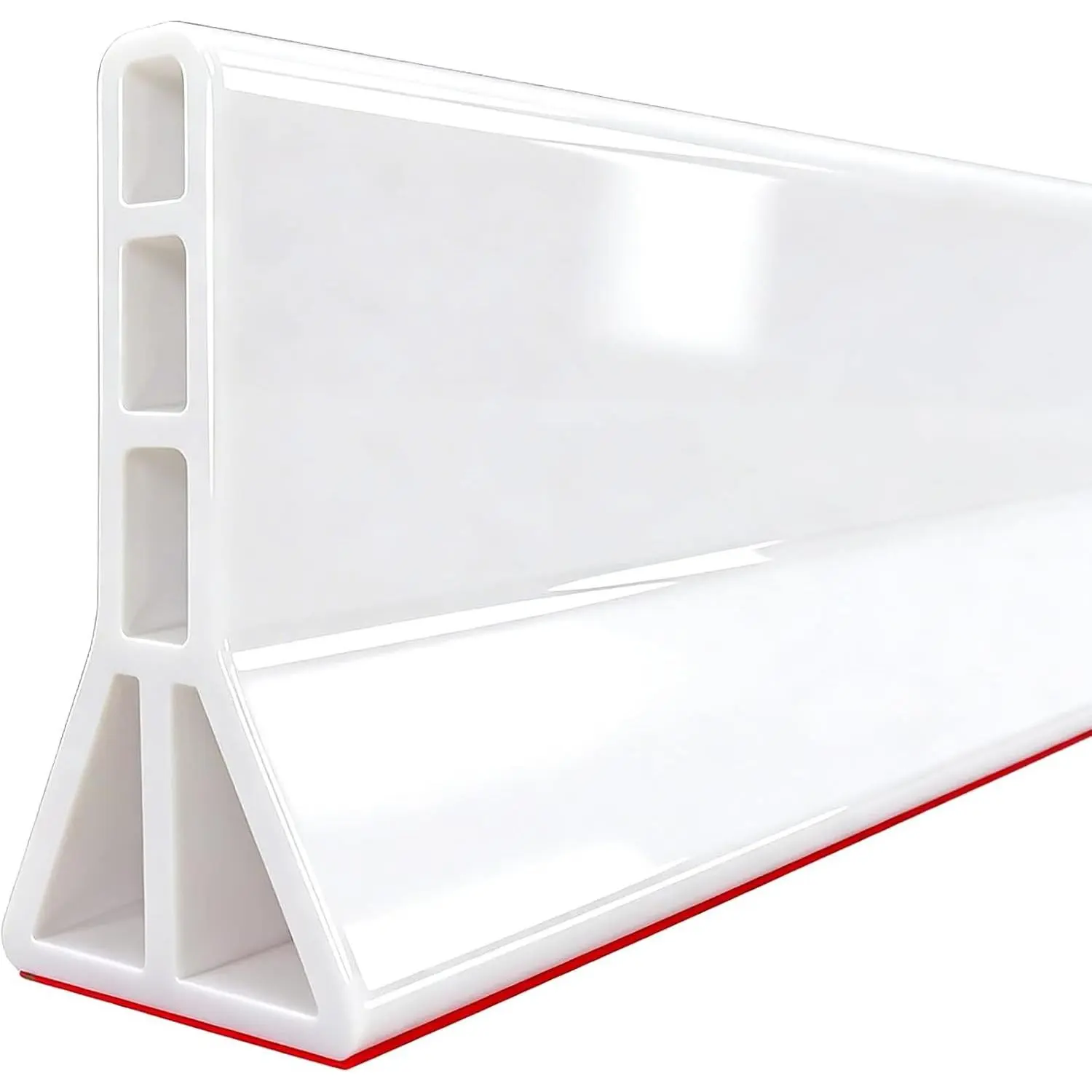 3.5" High Collapsible 59" Shower Threshold Water Dam, Splash Guard Water Stopper for Bathroom Wet & Dry Separation, Keeps Water Inside Shower Area