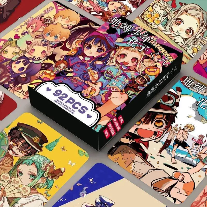 NEW 92 PCS Anime Toilet-bound Hanako-kun Lomo Card Double-sided Hd Color Printing Picture Collection Card Gifts