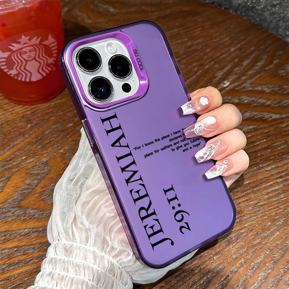 Jeremiah 29:11 Pattern Shockproof Phone Case for iPhone 7 8 X XR 11 12 13 14 15 16 17 Pro Max Plus Air 17E Protecitved Cover Bible Verse Religious Faith Gift