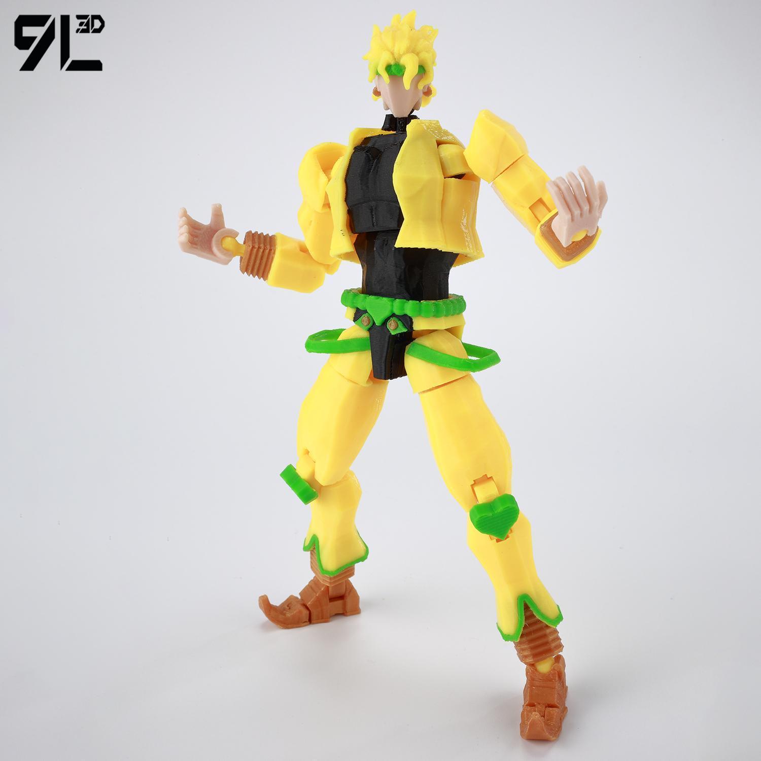 9L3D Lucky13 JoJo's Jotaro Kujo Action Figure Dummy13 with Star Platinum T13 Multi-Jointed 3D Printed Collectible Toys Titan13 9L3D Lucky13 JoJo's Jotaro Kujo Action Figure Dummy13 with Star Platinum T13 Multi-Jointed 3D Printed Collectible Toys Titan13