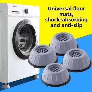 4-Piece Durable Compact Shock-Absorbing Pads for Large Home Appliances (Washing Machines, Dryers, Refrigerator)