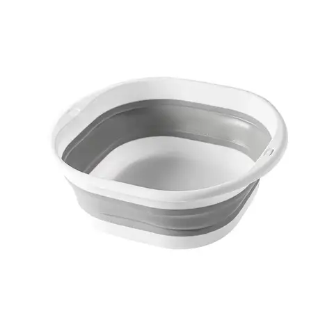 Large Foldable Wash Basin, Durable Plastic, Portable Oval Sink Bowl, Space-Saving Design, Ideal for Home, Bathroom, Dormitory, Camping, Home Goods
