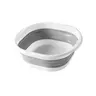 Large Foldable Wash Basin, Durable Plastic, Portable Oval Sink Bowl, Space-Saving Design, Ideal for Home, Bathroom, Dormitory, Camping, Home Goods
