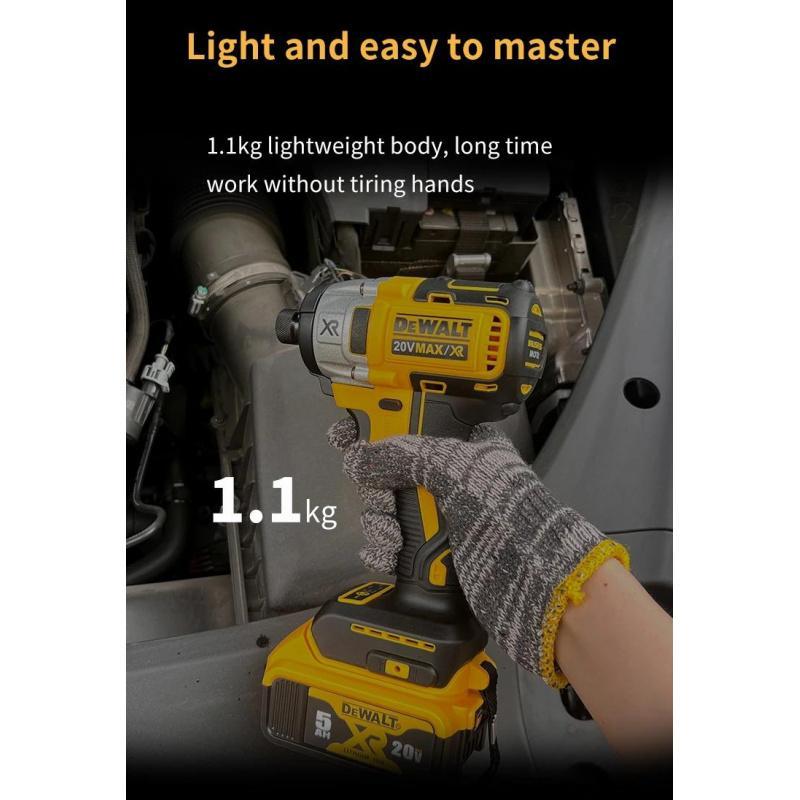 DEWALT DCF887 Brushless Cordless Impact Drill LED Light 20V Lithium Battery High Torque 3250RPM  Screwdriver Electric Tools