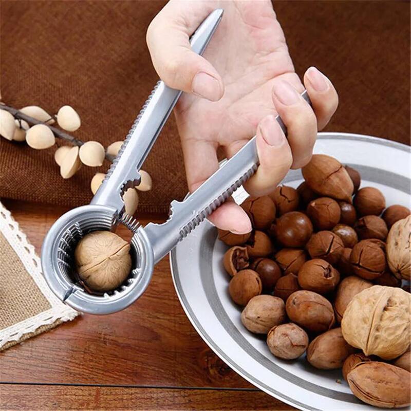Zinc Alloy Nutcracker Sheller Crack Al Walnut Pecan Hazelnut Filbert Nut Kitchen Nut Sheller Clip Tool Clamp Plier Cracker