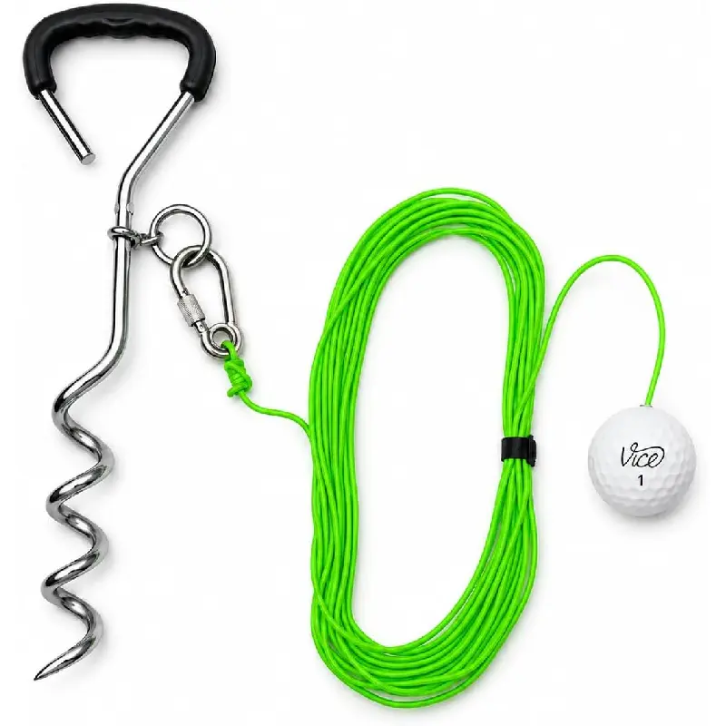 Swing Away!Golf Training Tool for Drivers & Irons - Practice Your Golf Swing in The Backyard with A Real Golf Ball & Experience 50 Feet of Ball Flight Feedback