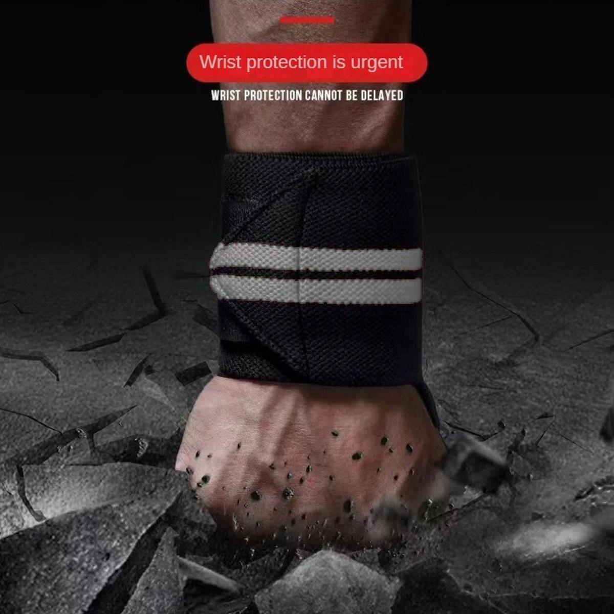 1 Pair Adjustable Bandages Weightlifting Wristbands Wrist Protector Brace Support Professional Sports 1 Pair Adjustable Bandages Weightlifting Wristbands Wrist Protector Brace Support Professional Sports