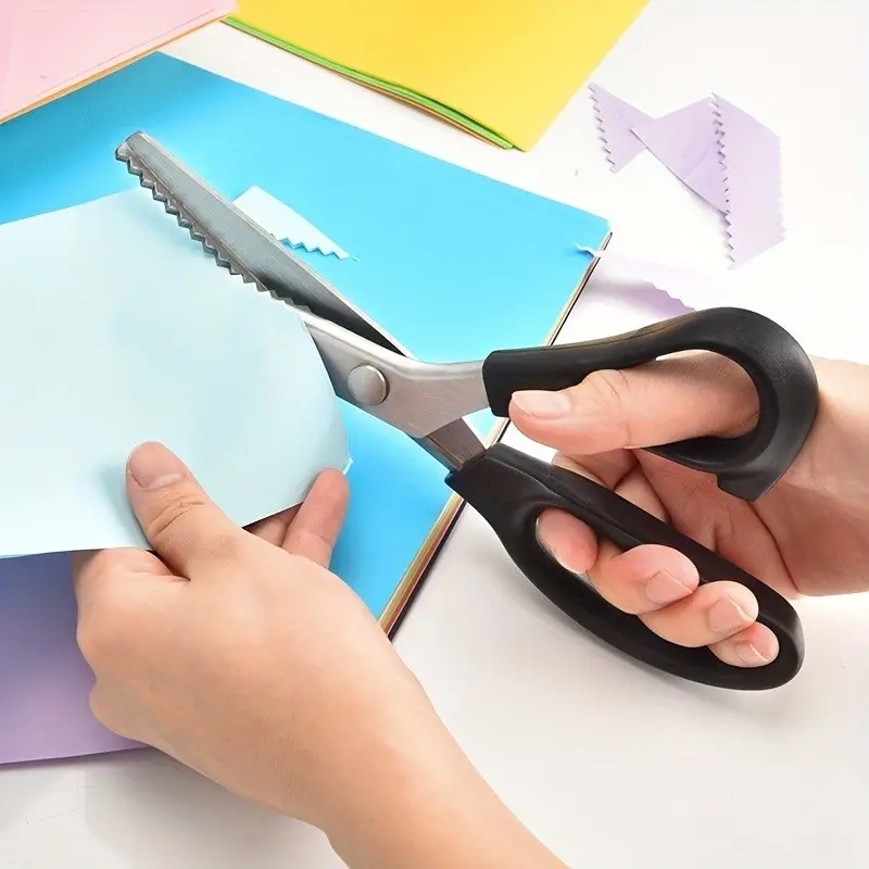 1pc Fabric Cutting Needle Scissors, Sewing Needle Scissors, Toothed Scissors for Trim Making, Lace Scissors for Fabric Edging