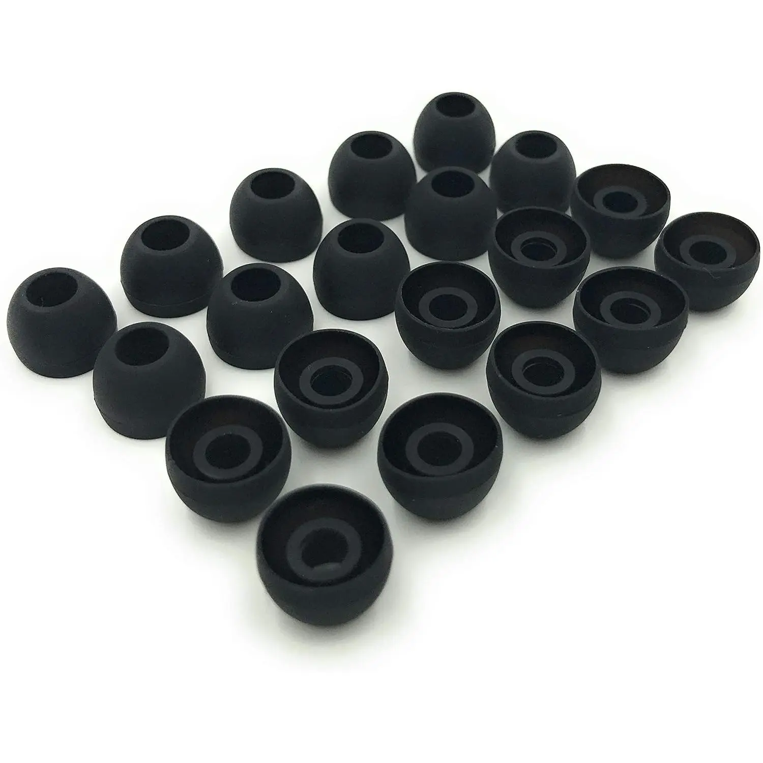10 Pairs Medium Earbud Tips   Ear Bud Tips – Black