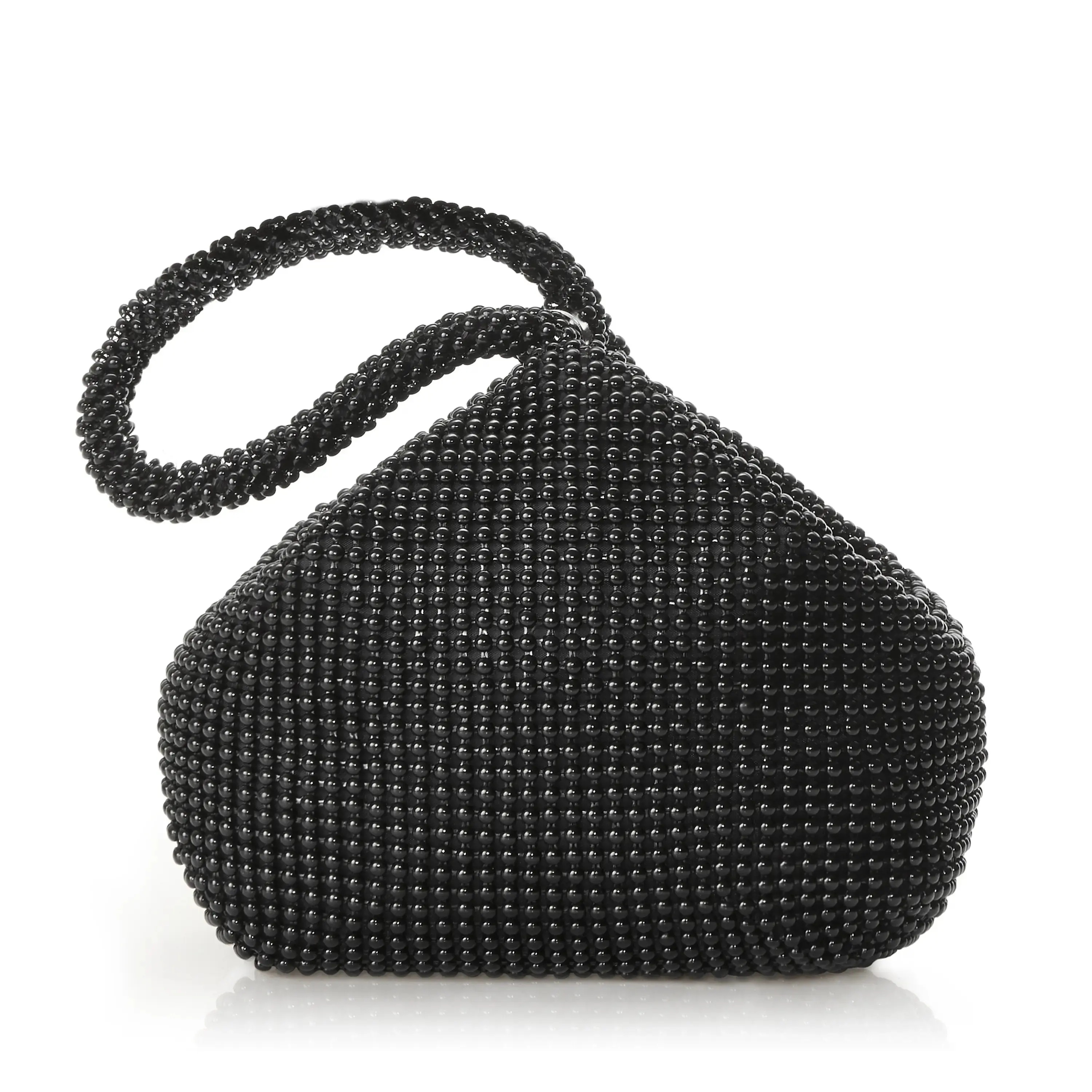 Women's Beaded Clutch Evening Bags Vintage Elegant Triangle Purse for 1920s Party Prom Wedding
