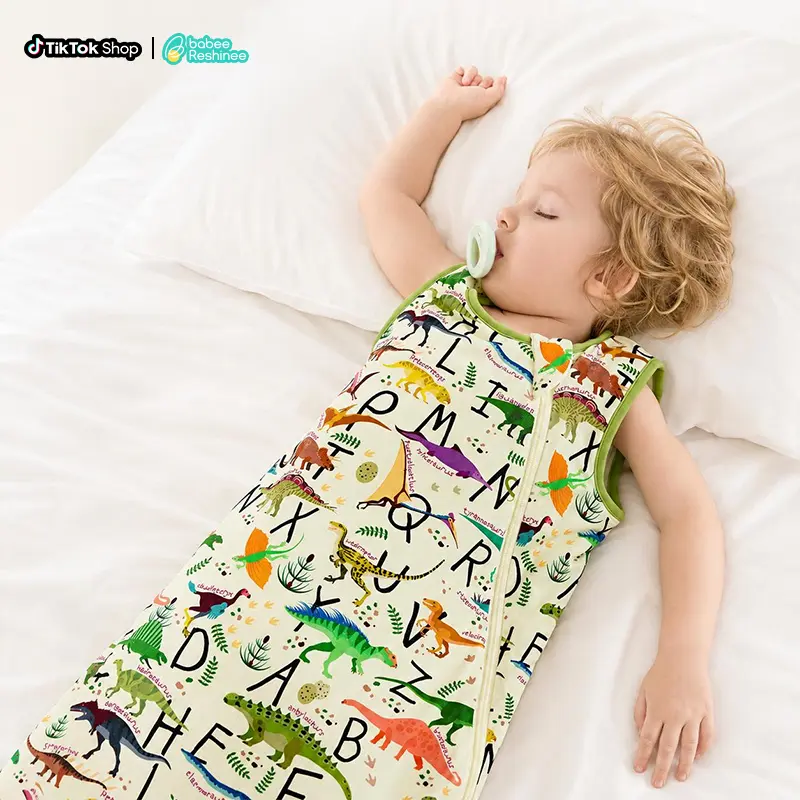 babee Reshinee 0.5 Tog Bamboo Viscose Baby Sleep Sack Wearable Blanket - Bedding for Babies, 2-Way Zipper with Zipper Garage, Full-Open Diaper-Change Design, Breathable Infant Pajamas for 23-26°C (74-78°F), Valentine's Gift,baby boy stuff