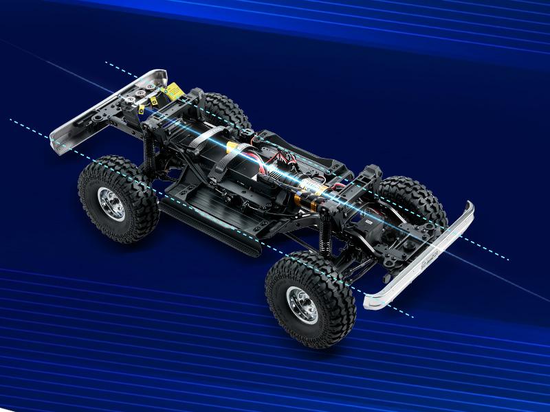 FMS 1/10 RC Crawler FCX10 Chevy K5 Blazer RS RC Car Officially Licensed Car Model RC Pickup Truck Hobby RC Offroad Rock Truck DIG/4WD/FWD 11CH 2.4GHz Remote Control Car for Adults Included (RS does not come with Charger and battery)