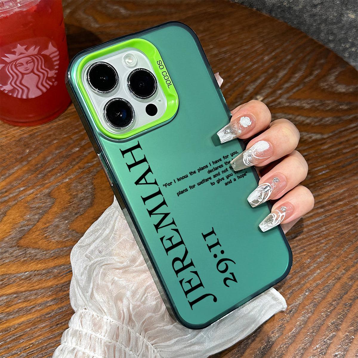 Jeremiah 29:11 Pattern Shockproof Phone Case for iPhone 7 8 X XR 11 12 13 14 15 16 17 Pro Max Plus Air 17E Protecitved Cover Bible Verse Religious Faith Gift