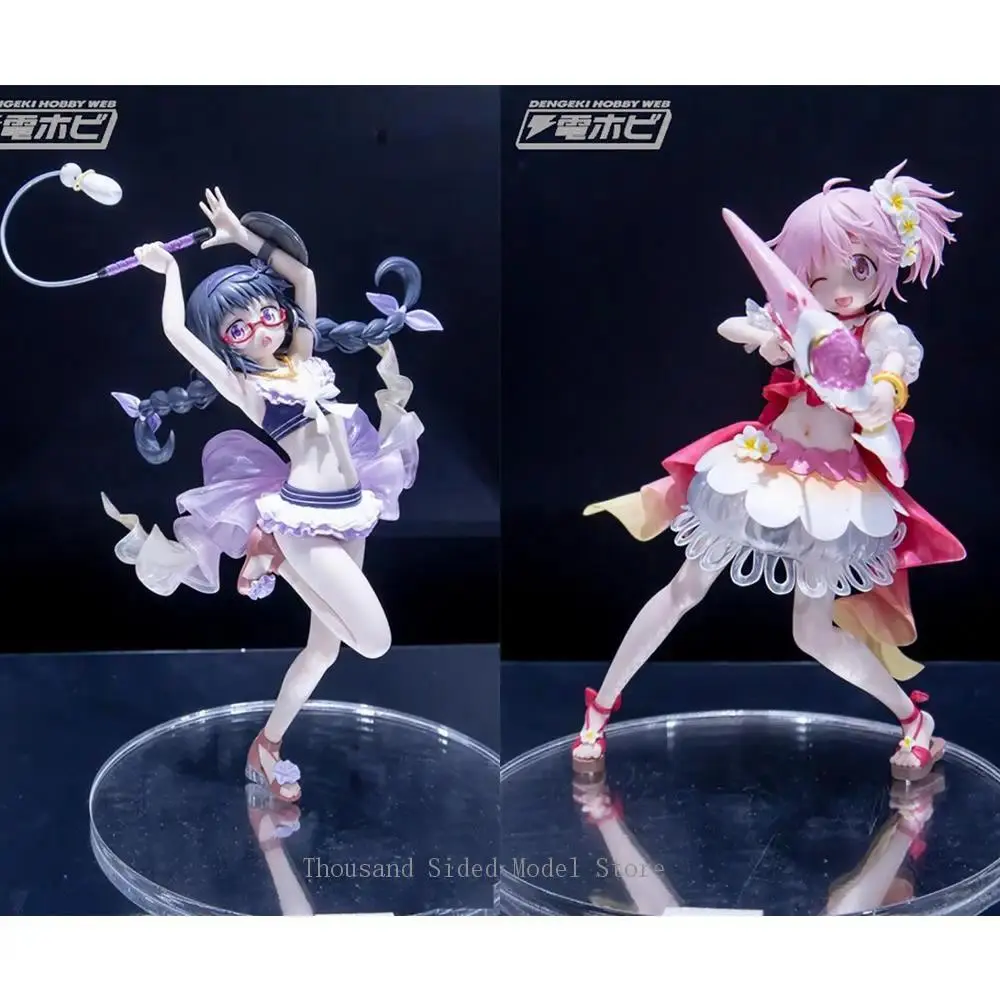In Stock Original Konami Splash Girls Kaname Madoka Akemi Homura Action Figure Puella Magi Madoka Magica Side Story Anime Toy