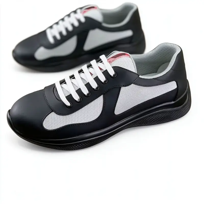 Men Low Top Casual Sneakers Breathable Mesh Panel Walking Shoes Lightweight Comfort Lace Up Daily Street Fashion Trainer Shoes Non Slip Outdoor Lifestyle Sneakers For Everyday Wear