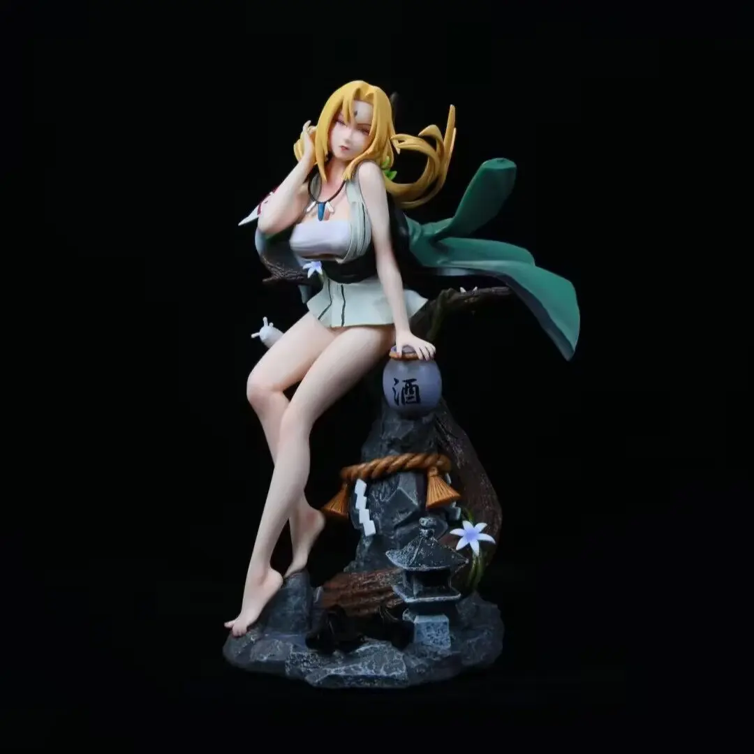 Naruto Gk Fifth Hokage Tsunade Scene Statue Figure, Anime Collectible Model, Detailed Handmade Design, Perfect Gift for Fans