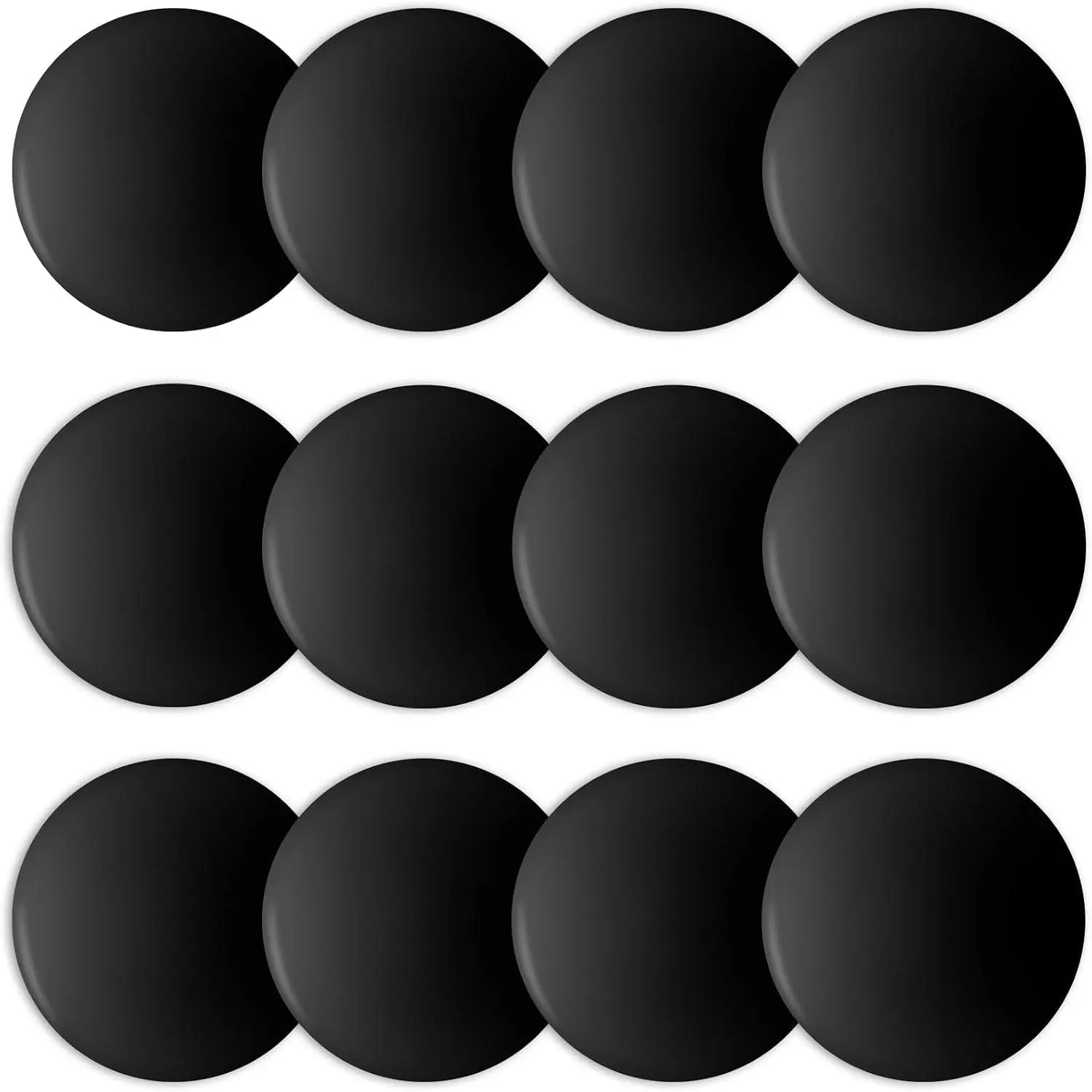 Door Stopper 12 Pack Black  Handle Wall Bumpers |  Material,  Wall Protection, Shock Absorption Noise Reduction,  Adhesive