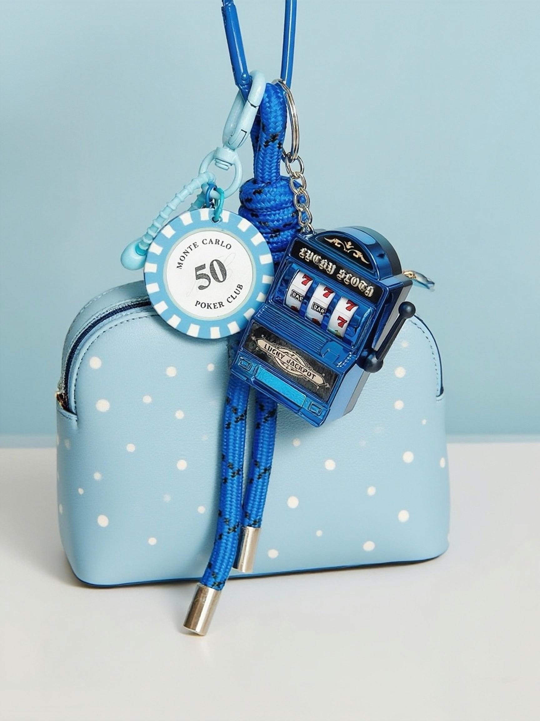 Creative Bag Charm, Vintage Street Style Mini Slot Machine Pendant, Casual All-Season Accessory for Bags, Bag Charm Keychain