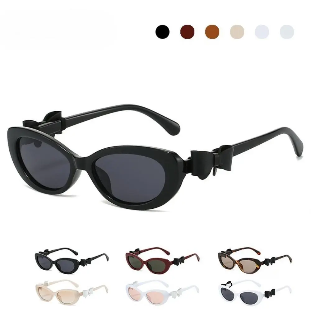 Women's Retro Cat Eye Sunglasses, Y2K Bowknot Statement Shades with UV400 Protection, Ultra-Light Smooth Finish Stylish Accessories for Affordable Fashion Glasses Trend