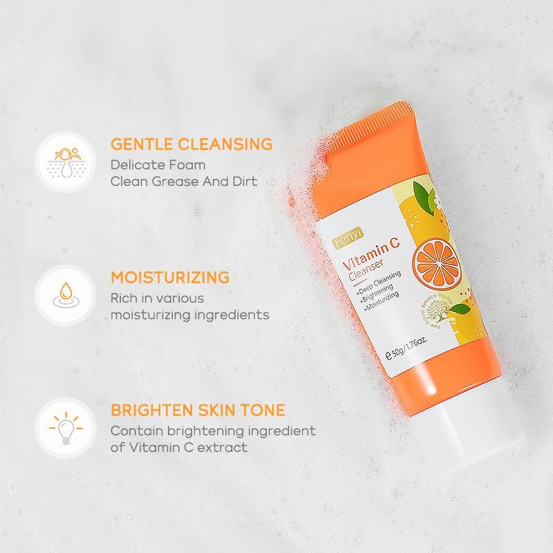 Hydrating Vitamin C Facial Cleanser, Deep Cleansing & Brightening Facial Wash, Moisturizing Facial Cleanser, Comfort Facial Cleansing Skincare Product For Women & Men Hydrating Vitamin C Facial Cleanser, Deep Cleansing & Brightening Facial Wash, Moisturizing Facial Cleanser, Comfort Facial Cleansing Skincare Product For Women & Men