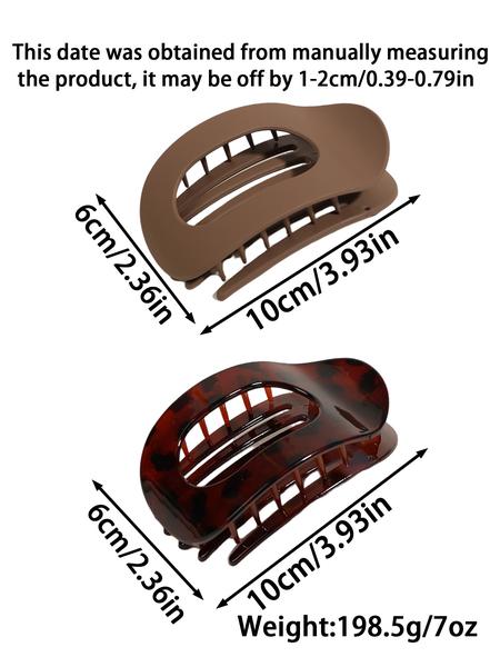 8-piece flat claw clip, matte large duck claw clip, Ponytail claw clip, strong fixing, suitable for women, thick hair, daily and formal occasions, durable, unisex claw clip