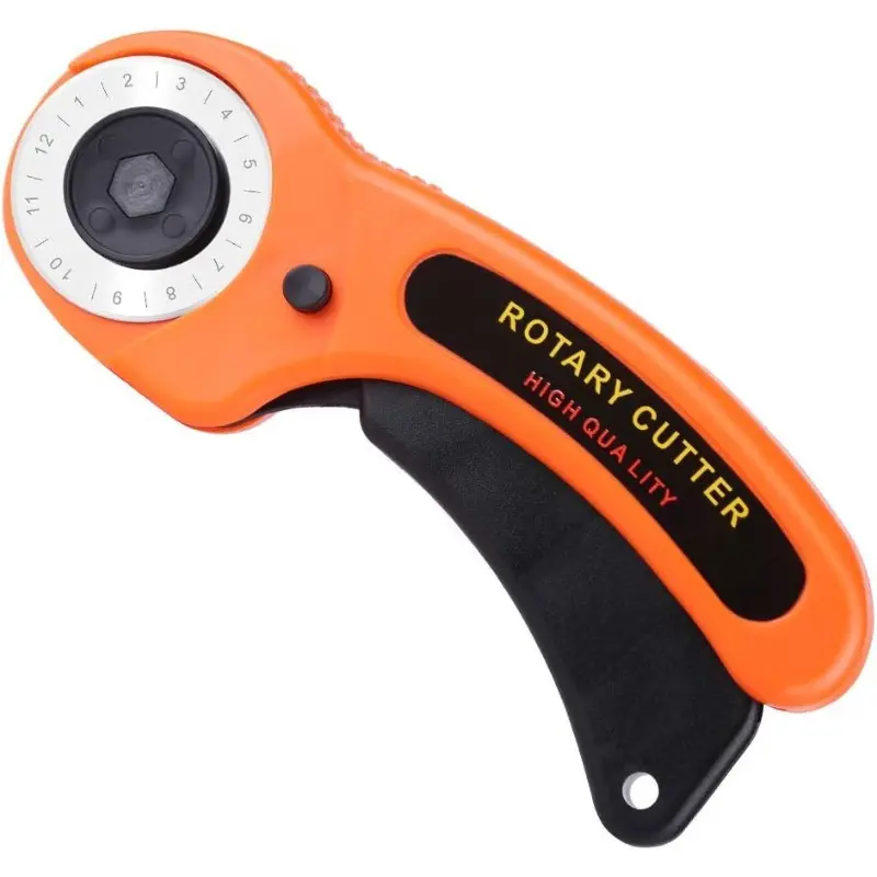 Rotary Cutter, Professional 45mm Rotary Fabric Cutter, Rotary Cutter for Fabric, Card Paper Sewing Quilting Roller Fabric Cutting Tailor