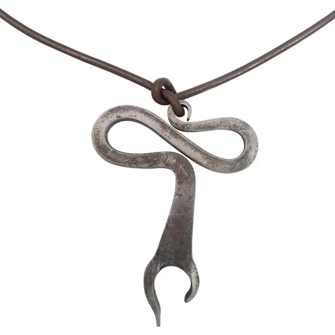 Style Nordic Necklace for Men & Woman - Norse Pagan   with Medieval Nordic Design – Authentic  Medieval Necklace with Leather Cord