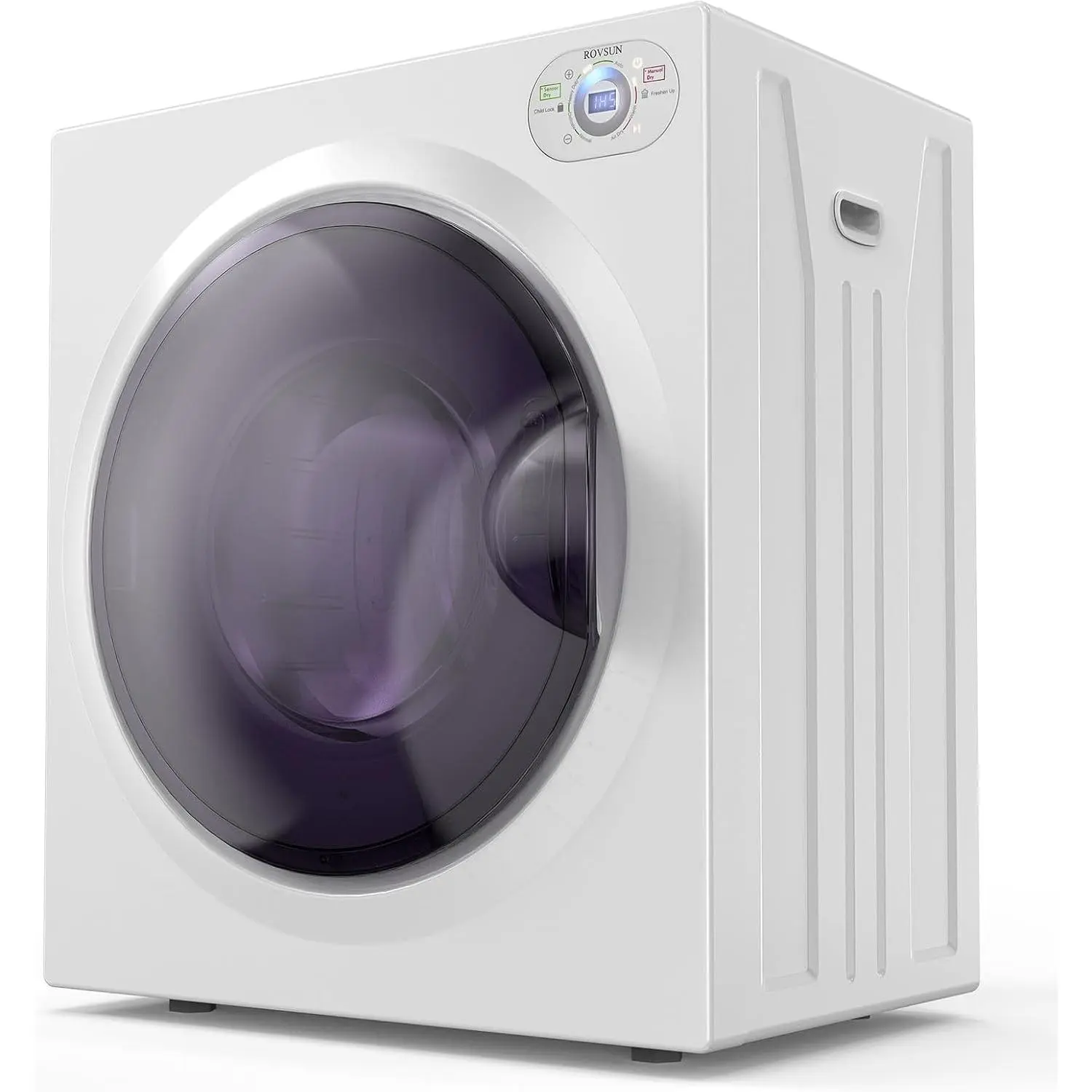 Winado 2.6 Cu.Ft Portable Clothes Dryer, 1400W Fast Drying Front Load Tumble Laundry Dryer with Stainless Steel Tub & LCD Control Panel Six-Mode for Apartment, Home, Dorm