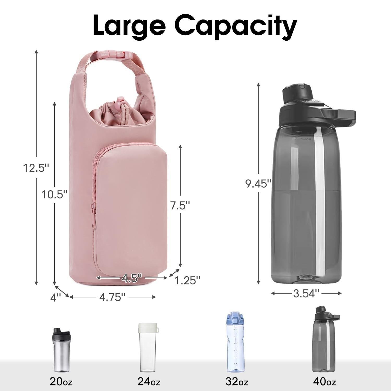 nsulated Thermos Bottle Cover, Portable Water Bottle Sleeve with Strap, Durable Protective Cover for Outdoor Sports, Hiking, Travel, Water-resistant Flask Case for Camping nsulated Thermos Bottle Cover, Portable Water Bottle Sleeve with Strap, Durable Protective Cover for Outdoor Sports, Hiking, Travel, Water-resistant Flask Case for Camping
