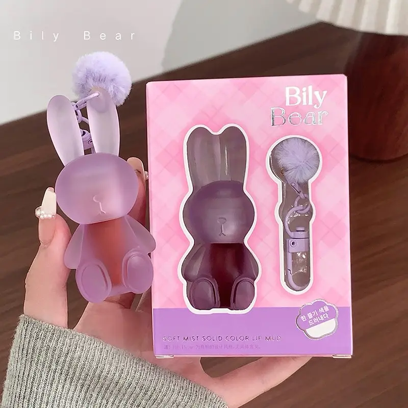 Meng Rabbit Soft Matte Lipstick, Long-Lasting Color, Lightweight Formula, Smooth Texture, Ideal for Daily Use, Non-Sticky Finish