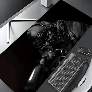 Tactical Special Forces Pattern Mouse Pad, Rectangle Gaming Mouse Pad, Non-slip Rubber Base Desk Keyboard Mat, Gaming Desk Accessory for Home Office, Desk Supplies Extended Large Gaming Desk Mouse Pad