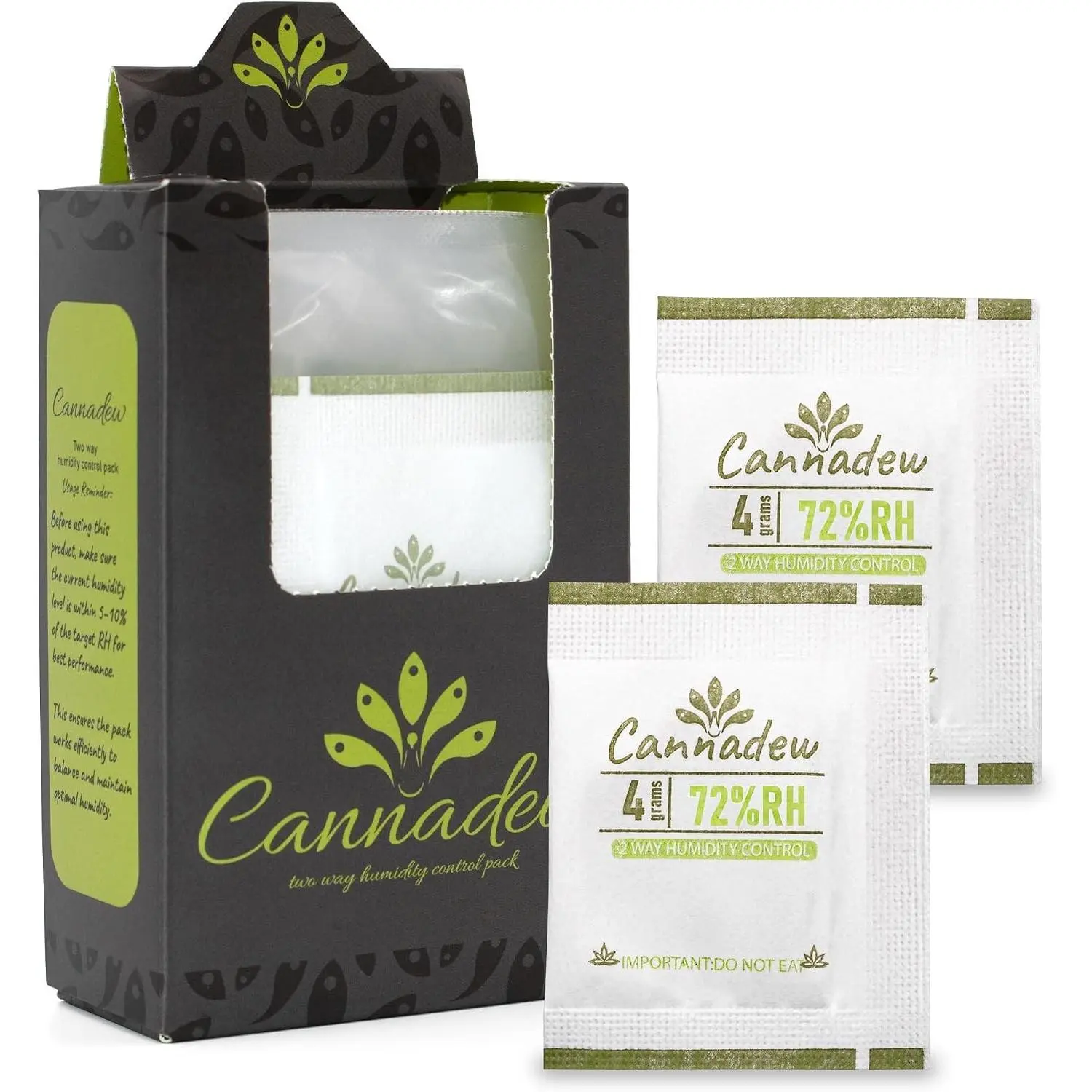 72% 4g (15pack) Humidity Packs Two-Way Humidity Control Pack - Moisture Absorbers & Hydration Packets for Curing and StorageGift