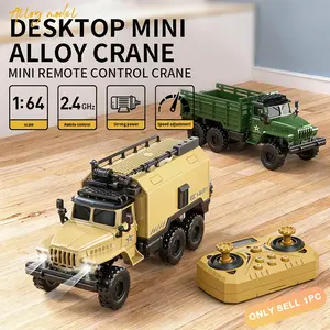 1:64 2.4GHz RC 6WD Truck | Mini Alloy 4WD Transport Vehicle Kids Remote Control Car Toy Gift RC Cars