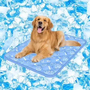 Dog Cooling Mat 2.0, Ocean Blue,44" x 32" Thick & Durable Cooling Mat for Extra Large Dogs, Long-Lasting Cool with Waterproof & Color-Changing Arc-Chill Tech (Q-Max>0.5) Washable& Non-Toxic