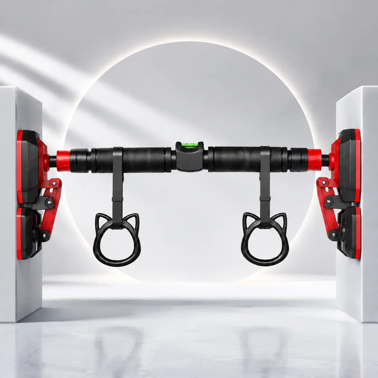 Adjustable Doorway Pull Up Bar, 27.56-39.37 in No-Drill Heavy-Duty Steel Workout Bar with Dual Handles, Indoor Home Strength Training Equipment for Adults