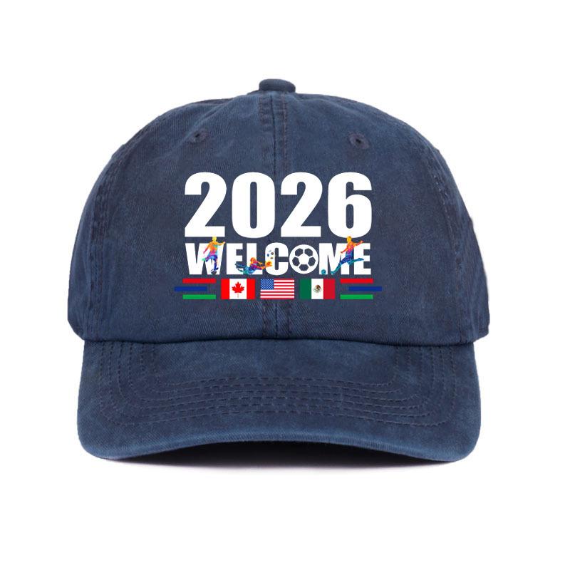 2026 New Model US-Mexico-Canada Football Baseball Cap Outdoor Sports Cap