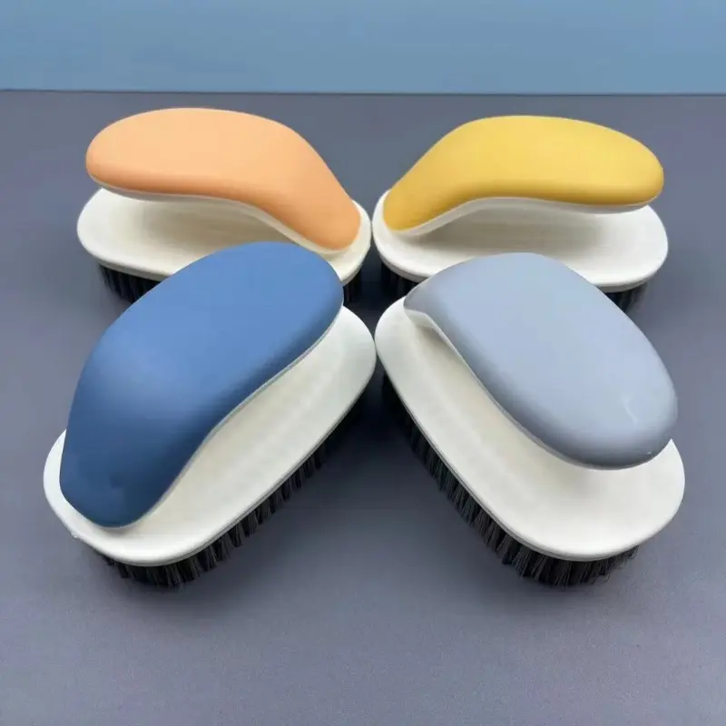 Oval Cleaning Brush, Plastic Laundry Brush for Clothes Pants Shoes, Household Scrub Brush for Daily Cleaning
