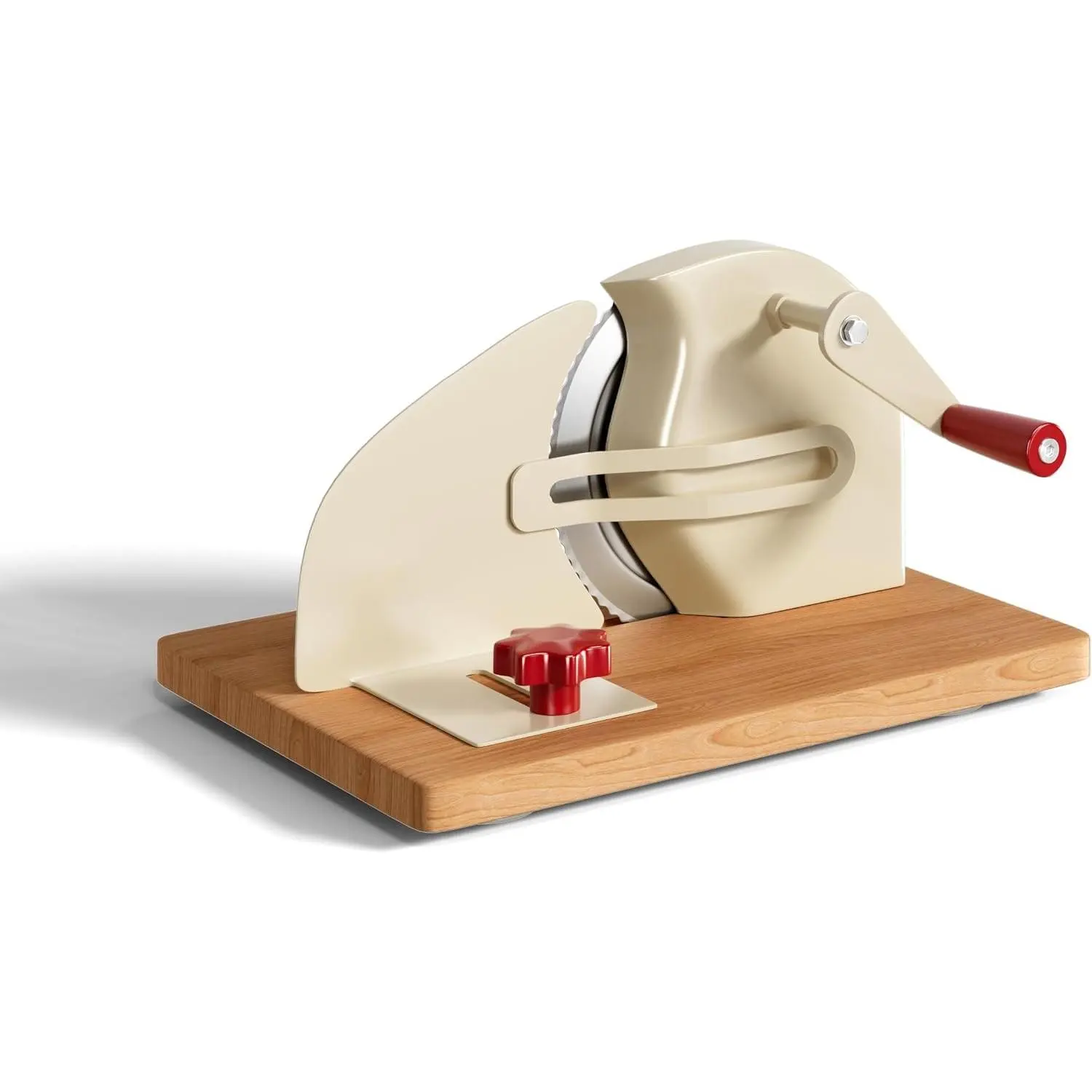 Manual Adjustable Bread Slicer for Homemade Sourdough, Cutter with Scale Line, Bottom Suction Cup, Clip and Plate, White
